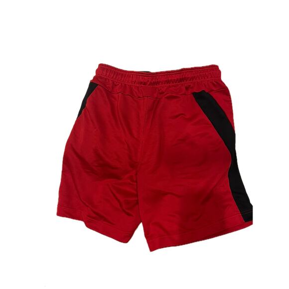 AND1 Red Black Basketball Shorts Mens L - Picture 2 of 3